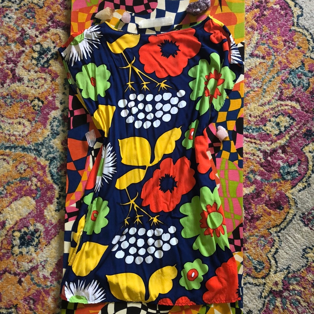 Cotton floral Marimekko dress